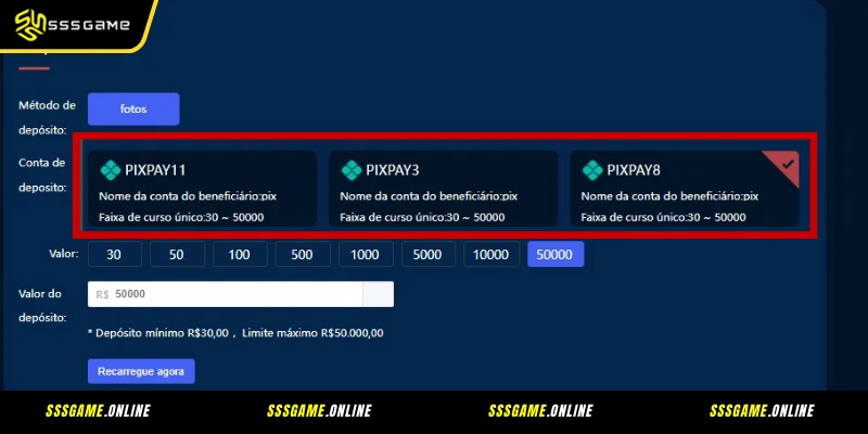 A Facilidade do Pix na SSSGAME