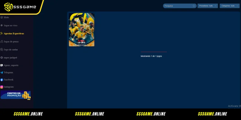 Definição e Conceito do SSSGame Esporte