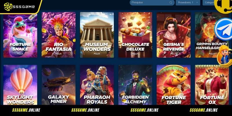 Os melhores jogos de slots da SSSGAME