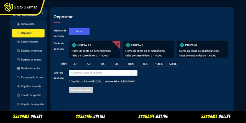 Passo a Passo: Como Realizar seu SSSGAME Depósito com Sucesso