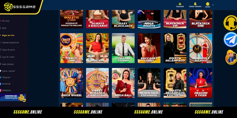 Principais Jogos Disponíveis no SSSGame Ao Vivo